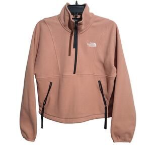 The North Face TKA Attitude 1/4-Zip Fleece Pullover Small Pink EUC NF0A5J6H